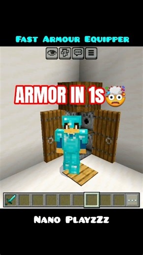 🛡️ Automatic Armor Equip System | Minecraft #minecrafttricks #minecraft #gaminghacks