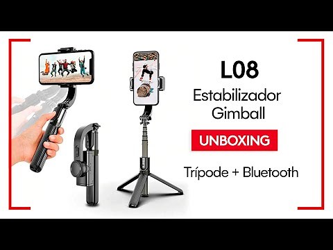L08 Estabilizador Gimbal para celular Bluetooth Negro - Anavatec