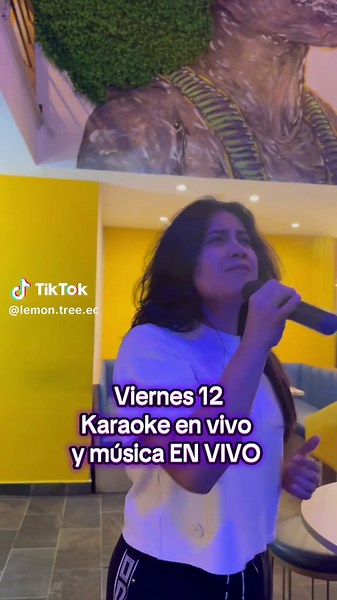 ✨ ¡Este viernes 12! ✨ 🎶 Música en vivo 🎤 Karaoke para todos 💛 Te esperamos para cantar a todo pulmón 📍 Valle de los Chillos 📲 Reserva tu mesa ya #KaraokeNight #MusicaEnVivo #ViernesEnElValle #LemonTree #DiversiónAFull 🎶🎤🔥