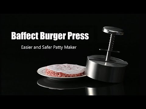 Best Burger Press | Baffect Adjustable Stainless Steel Burger Press Patty Maker