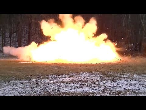Big Fireball with Non-Dairy Creamer and Tannerite!