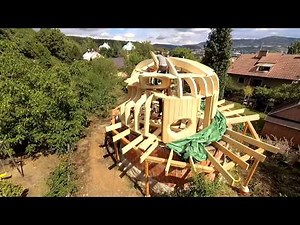 Organic architecture timelapse of a house