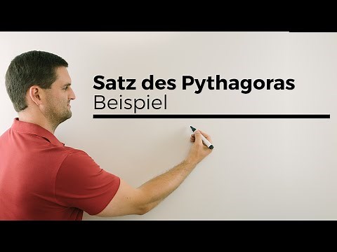 Satz des Pythagoras, Beispiel, "Abgeknickter Baum" | Mathe by Daniel Jung