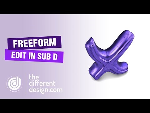 How to Freeform Edit Sub D Geometries in Rhino