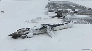 Take a closer look at wreckage of Delta plane crash at Pearson