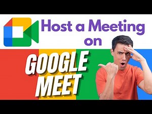 How to HOST a meeting on GOOGLE MEET | Google Meet Tutorial