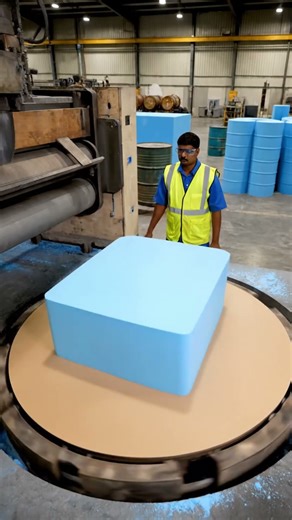 The process of creating a soft, flexible foam