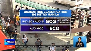 1.3M views · 7.4K reactions | #FrontlinePilipinas | Inaprubahan na ng IATF ang pagbabalik ng Metro Manila sa ECQ mula August 6 hanggang August 20. Pero bago pa man ito magsimula, magpapatupad na ng dagdag na paghihigpit sa NCR. | via Maricel Halili For more videos, visit us at www.news5.com.ph. | News5 | Facebook