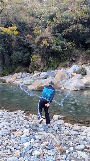 CAST NET FISHING 🎣 | COLORFUL NATURE 🌈 | RELAXING VIBES #fishing