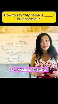 How to say “My name is ____”in Japanese 🇯🇵