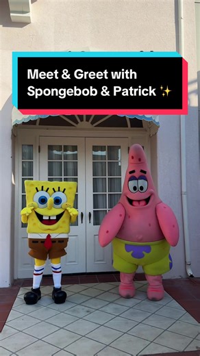 Meet SpongeBob and Patrick at Universal Studios Florida