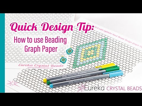 💖 How to make seed bead designs with free downloadable graph paper! Use for brick stitch or peyote!