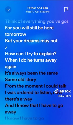 Father And Son (Lyrics) My playlist #fyppppppppppppppppppppppp #songwithlyrics #lyrics_songs #lyricsvideo #lyrics #music #musik #musicwithlyrics #musicwithoutboundaries #fypシ #fypage #songwithlyricks #trendingsong #trending #vibes #musicvibes🎵❤ #musicvibes #musicvibeslyrics #musicvibesmood