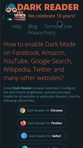 🌙 Turn Any Website Into Dark Mode Instantly! #Shorts