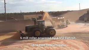 23K views · 144 reactions | How about some high moisture corn processing to warm you up on a cold day? This a common way feedlots do this in the High Plains. I've watched semis open the traps in the pit and drive off too versus this way. Just amazing to me. | Rockin H Farm Toys | Facebook