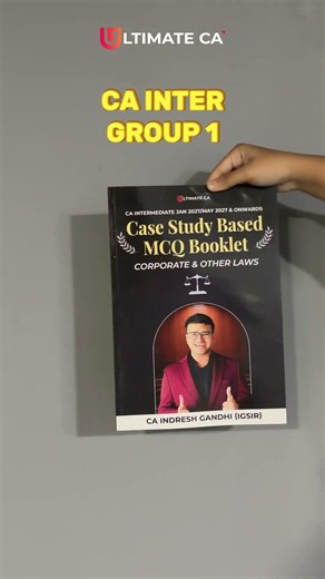 CA Inter Group 1 Book Reveal |Jan/May 2027 | Ultimate CA 🚀