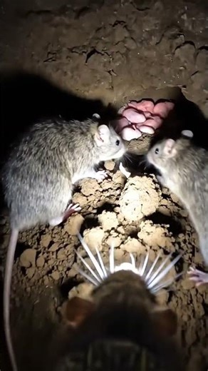 Blind Mole Rat Digging Deep Underground Tunnel Amazing Underground Animal#shorts #trending