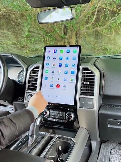 Belsee 16.8" Large Tesla Style Screen Android CarPlay Head Unit Upgrade for Ford F150 F-150 2015+