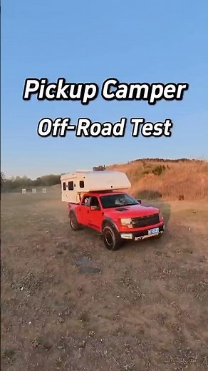 Pickup camper off-road test #camper #campping #pickupcamper