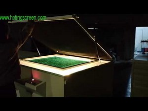 Exposure machine - How to exposure a screen by screen printing exposure unit