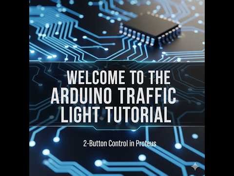 Arduino Traffic Light Masterclass: 2-Button Control & Proteus Simulation