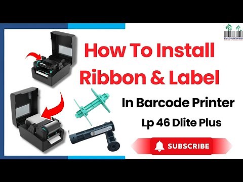 Barcode Printer TVS LP46D Lite Plus How To insert Label and Ribbon Lp46DLite+ LabelRibbon