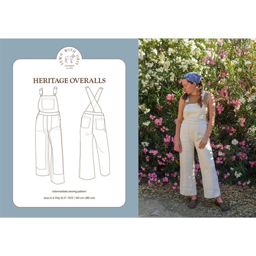 Heritage Overalls PDF Sewing Pattern | Size Inclusive | Intermediate - Etsy