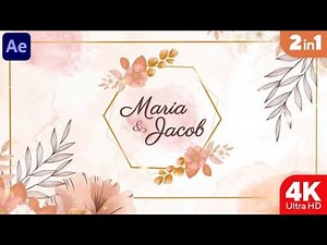Watercolor Wedding Invitation - After Effects Template