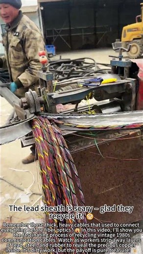 Recycling 80s Communication Cables – Hidden Treasure! 😮