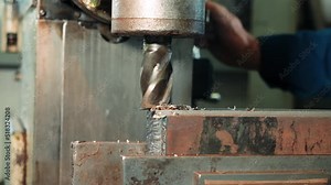 Modern steel and metal processing technology. Production of industrial parts in a heavy industry computer program.