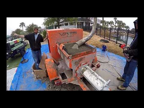 Rockscape Construction Using 3/8 Special Concrete Grout Pump | Concrete Pumping | Ventures Equipment