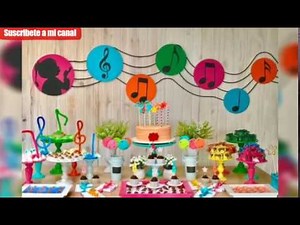 Decoración Fiestas con tema Amo la Música