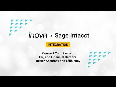 Sage Intacct × Inova Payroll Integration Demo: Payroll, GL, Time More | Inova