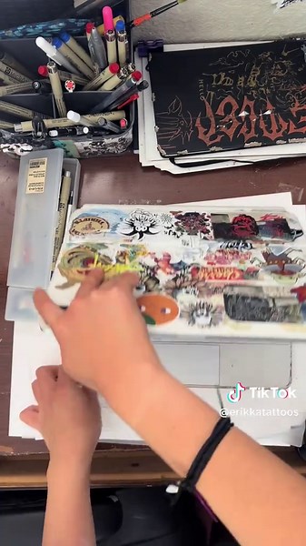 Designing a subtle deathnote tattoo #tattoo #tattoodesign #tattooideas #tattooartist #tattooinspo #sketchbook #drawings #deathnote