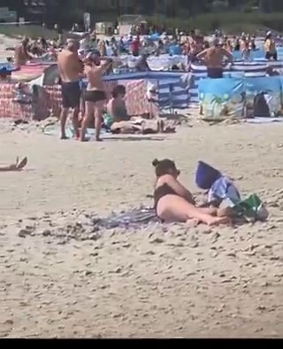 This is a beach in Poland. What do you notice?