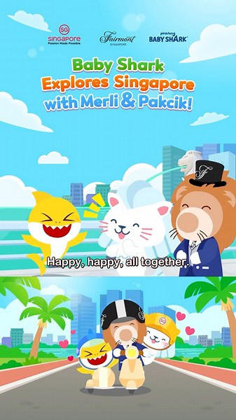 Baby Shark Explores Singapore with Pakcik and Merli! 🇸🇬🦈