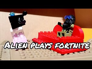Orion Alien Plays Fortnite - Lego Stop Motion Film