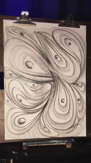 Exploring Abstract Expressionism: Charcoal Drawing by Alexander Levesque