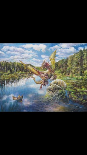 🔥 DRAGON 🔥 Acrylic on canvas | 80 × 60 cm Artist: Andrzej Masianis — www.masianis.pl In European tradition, the dragon is not merely a monster to be slain. It is the guardian of caves, thresholds, and hidden knowledge. A symbol of strength, trials, and transformation — a meeting with our own shadow. #MasianisArt #dragon #dragons #art #acrylic #fantasyart #darkart #symbolism #mythology #fineart #surrealism #vision #europeanmyth #polishartist #artcollector #artwork #painting #malujemy #malujemye