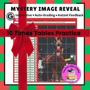 10 Times Tables - Multiplication Practice - Interactive Auto-Grading