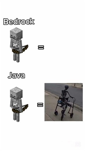 Subscribe if you on bedrock 😜 #minecraft #viral #trending #skeleton #java