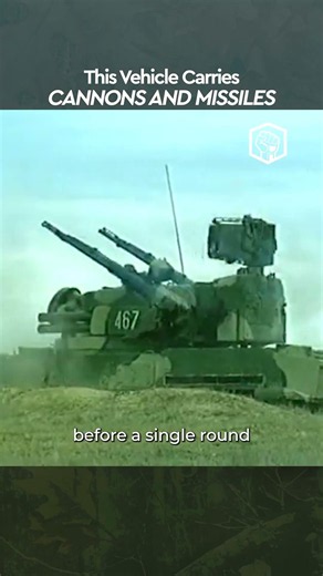Russia's Tunguska Fires Cannons AND Missiles #military