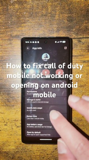 How to fix call of duty mobile not working or opening on android mobile