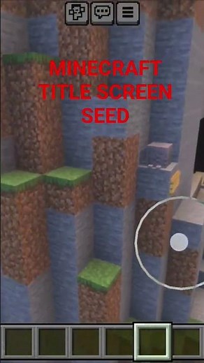 MINECRAFT title screen seed