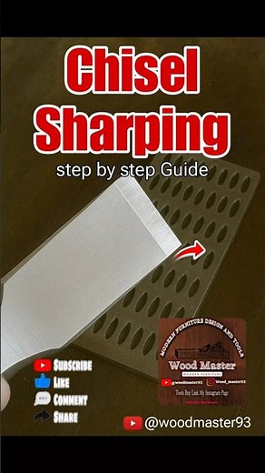 "Chisel Sharpening Trick | Easy & Quick Method for Woodworkers 🔥" #woodworking #carvingtools