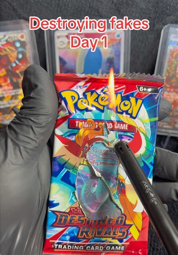 Destroying fake Pokémon TCG day 1#pokemon #fyp #pokemontcg #pokemoncommunity #pokemonfan
