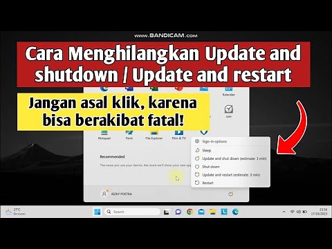 HOW TO REMOVE UPDATE AND SHUTDOWN/UPDATE AND RESTART ON A LAPTOP