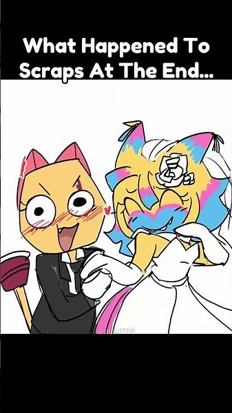 Scraps Gets Married With Yatta In Dandys World New Update Animation #roblox #dandysworld #usa