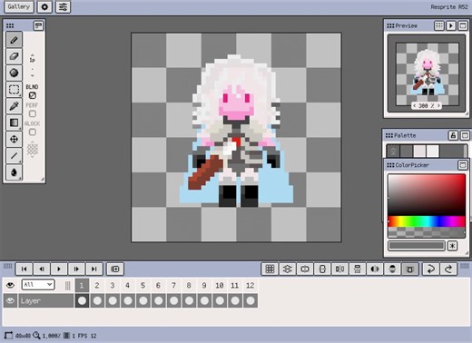 Working on learning how to design sprite sheets and pixel animations for my game. #gamemaker #rpg #artistsoftiktok #pixelart #rpgmaker