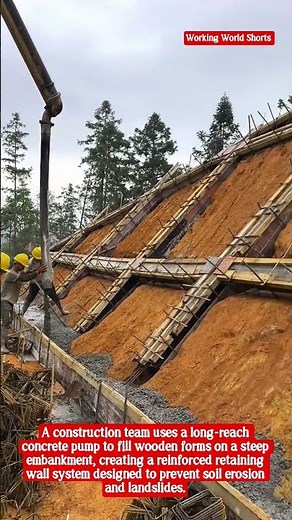Slope Stabilization: Pouring Concrete Retaining Walls on a Hillside